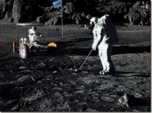 Alan Shepard plays Golf on the moon