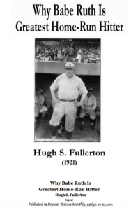 Figure 3. Fullerton’s 1921 article on George Herman ‘Babe’ Ruth