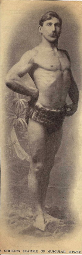 W.N. Kerr of Dublin as featured in the US publication, Physical Culture in 1899. Kerr would submit several photographs to this periodical. Courtesy of the Online Stark Archive