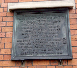 Exterior wall plaque at the Swindon Baths, Taunton Road