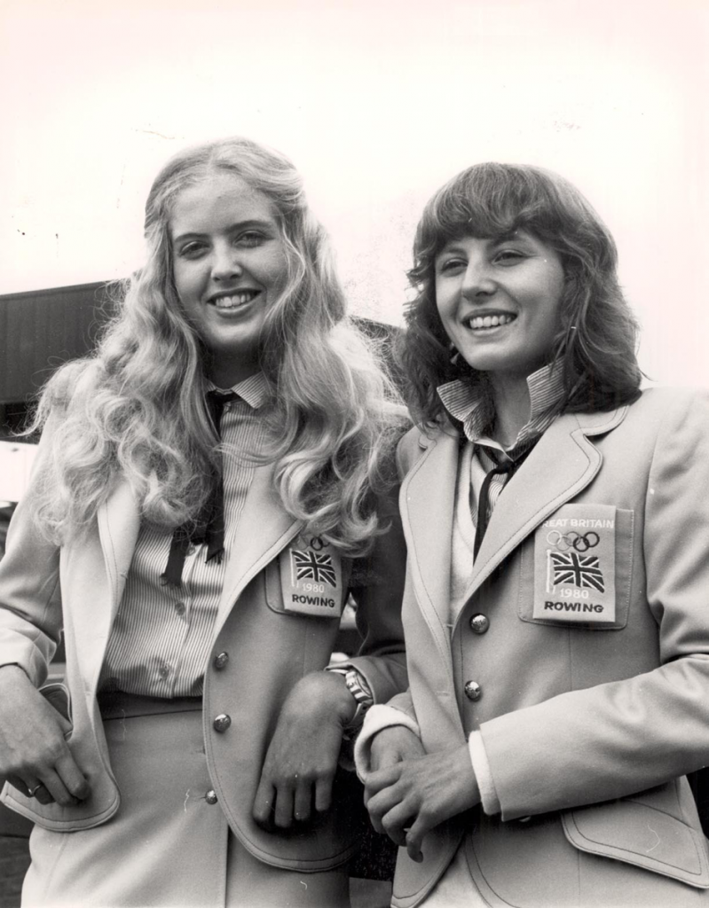1980 Moscow Olympics- Sue Brown (right) with squad-mate Jo Toch (left) Copyright River & Rowing Museum