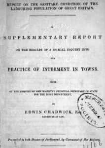 Edwin Chadwick’s report on the sanitary conditions of the labouring classes in Great Britain
