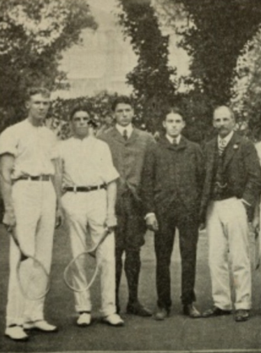 Plate 2. The trip to California (Malcolm Whitman; Holcombe Ward; Dwight Davis; Beals Wright; George Wright)