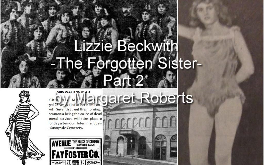 Lizzie Beckwith – The Forgotten Sister – Part 2