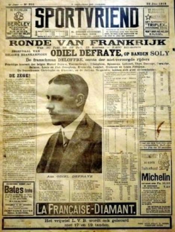A front page of Sportvriend. Founded in 1909, it was Sportwereld’s biggest rival