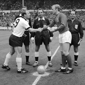 Gottfried Dienst at start of 1966 World Cup Final