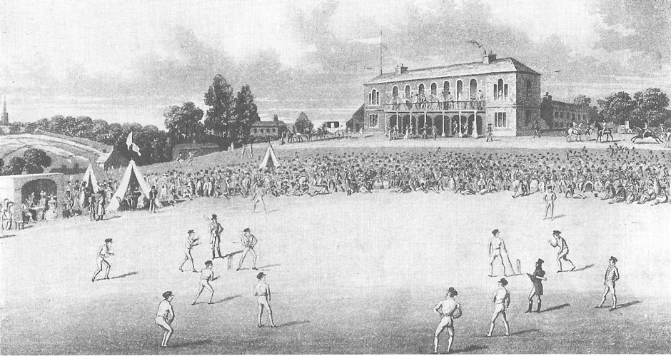 Cricket at Darnall ‘New’ ground in Sheffield in the 1820s