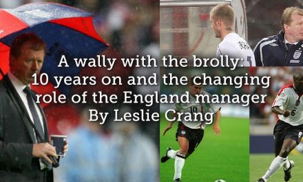 A wally with the brolly : 10 years on and the changing role of the England manager