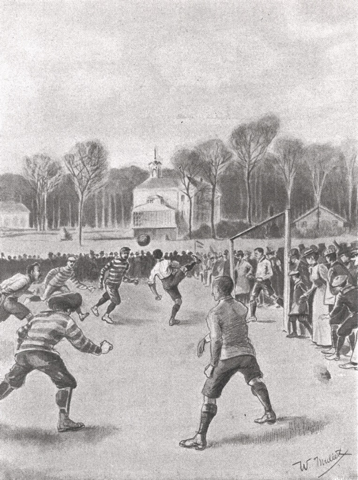 Afb 0A (omslag)_1895 (ca)_Mulier, voetbaltekening