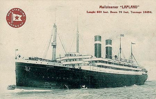 The SS Lapland, the steamer that brought the Flandriens to America