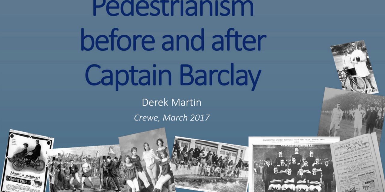 Captain Barclay’s contemporaries: practising pedestrianism 1780-1820