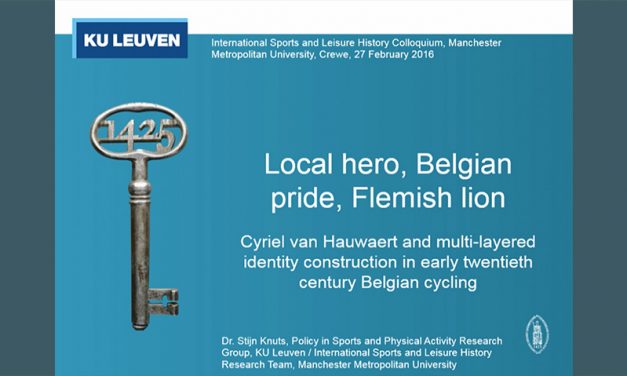 Belgian Pride, Flemish Lion, Local Hero: Cyriel van Hauwaert and Identity Construction in Cycling
