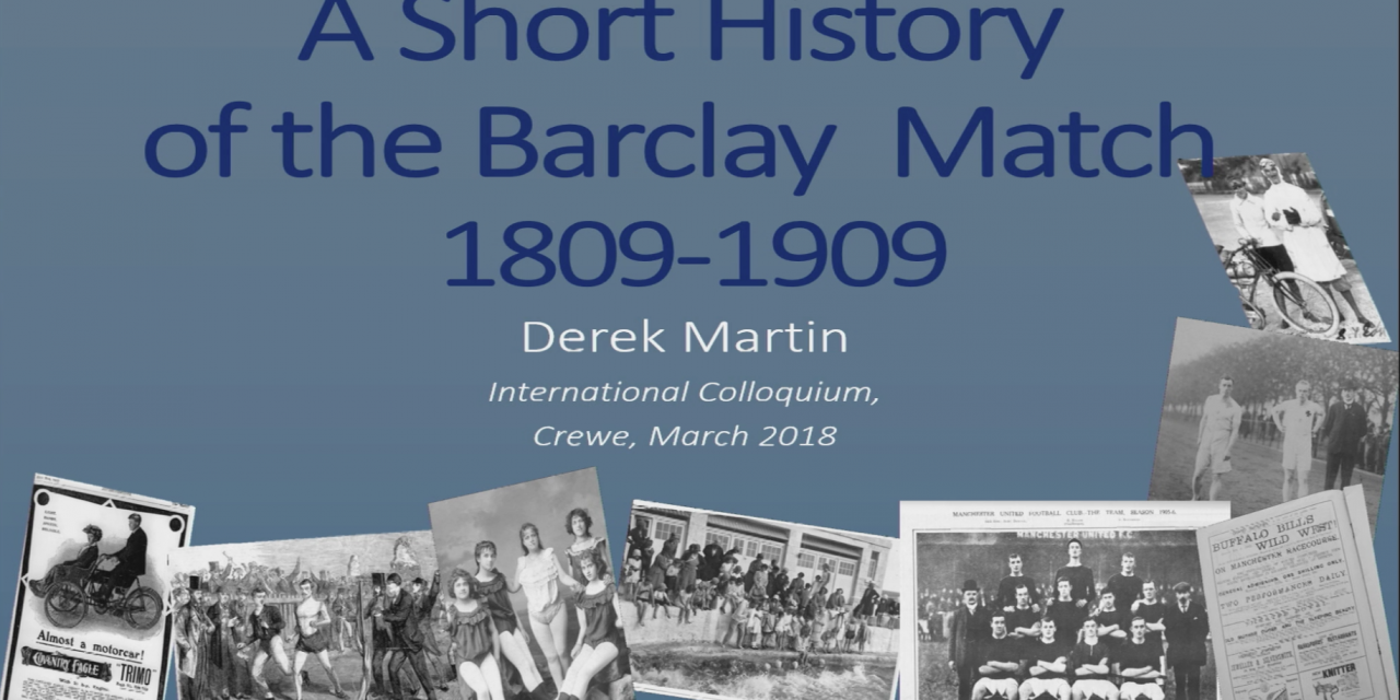 A Short History of the Barclay Match: 1809‐1909