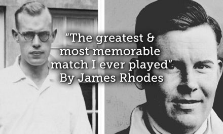“The greatest & most memorable match I ever played”