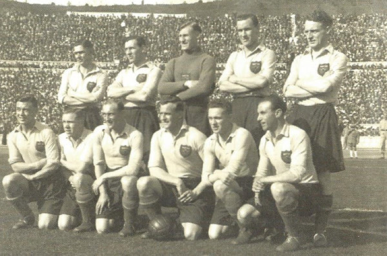 Frank Soo in an official England group photo