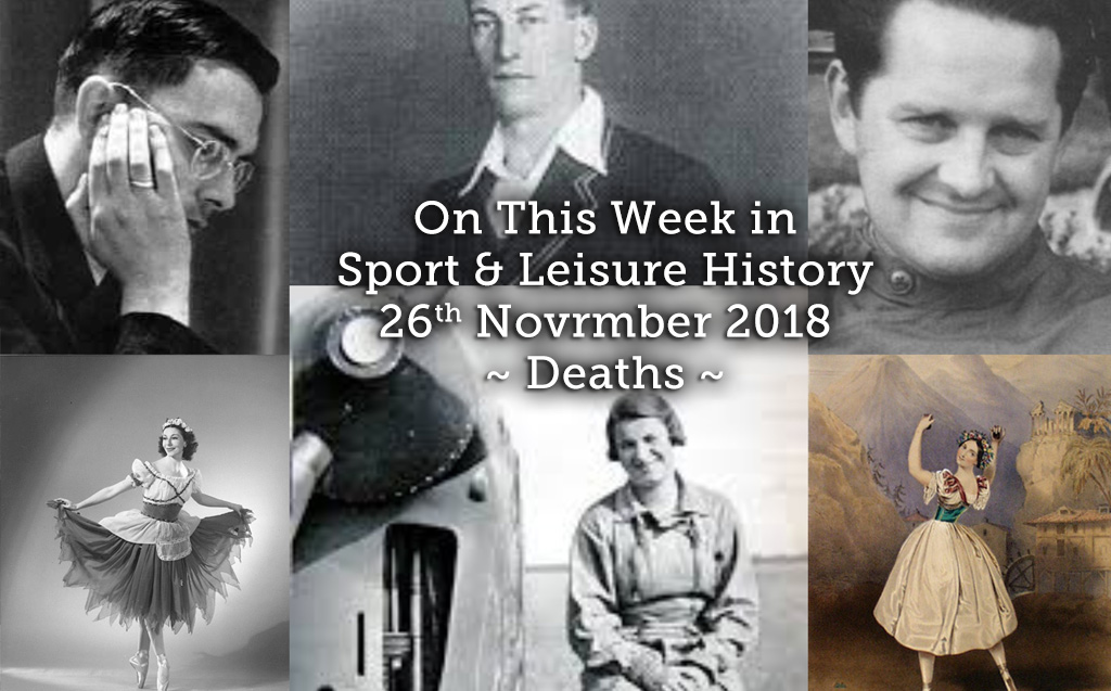 On This Week in Sport & Leisure History ~ Deaths ~