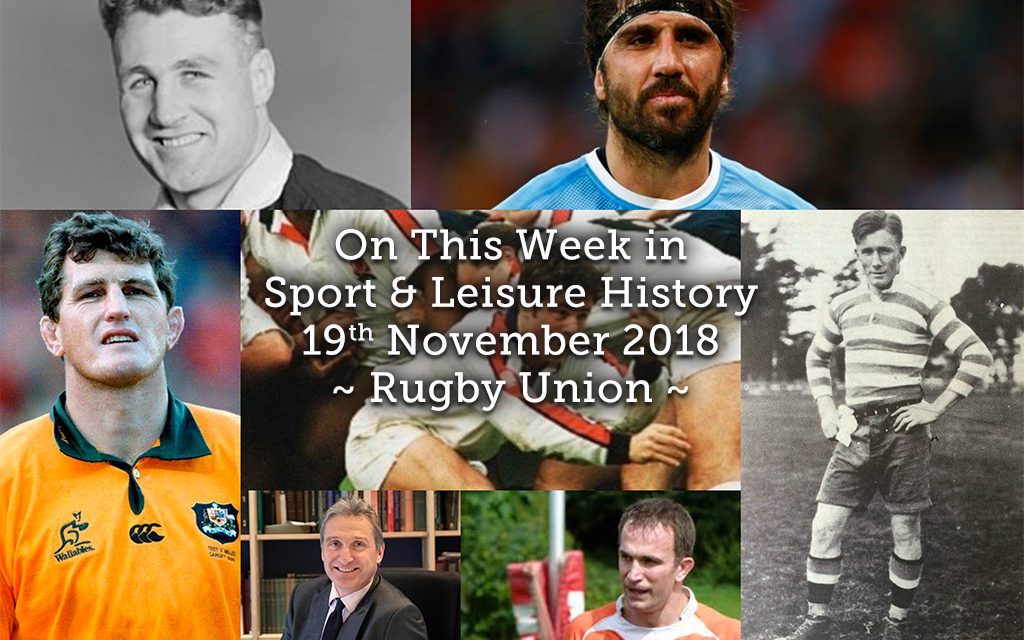 On This Week in Sport History  ~ Rugby Union ~