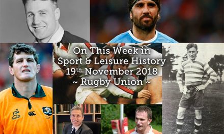 On This Week in Sport History  ~ Rugby Union ~