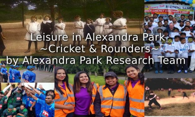 Leisure in Alexandra Park<br>~Cricket and Rounders~