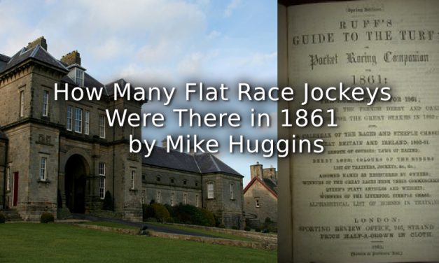 How Many Flat race Jockeys Were There in 1861?