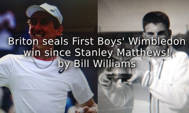 Briton seals First Boys’ Wimbledon win since Stanley Matthews!